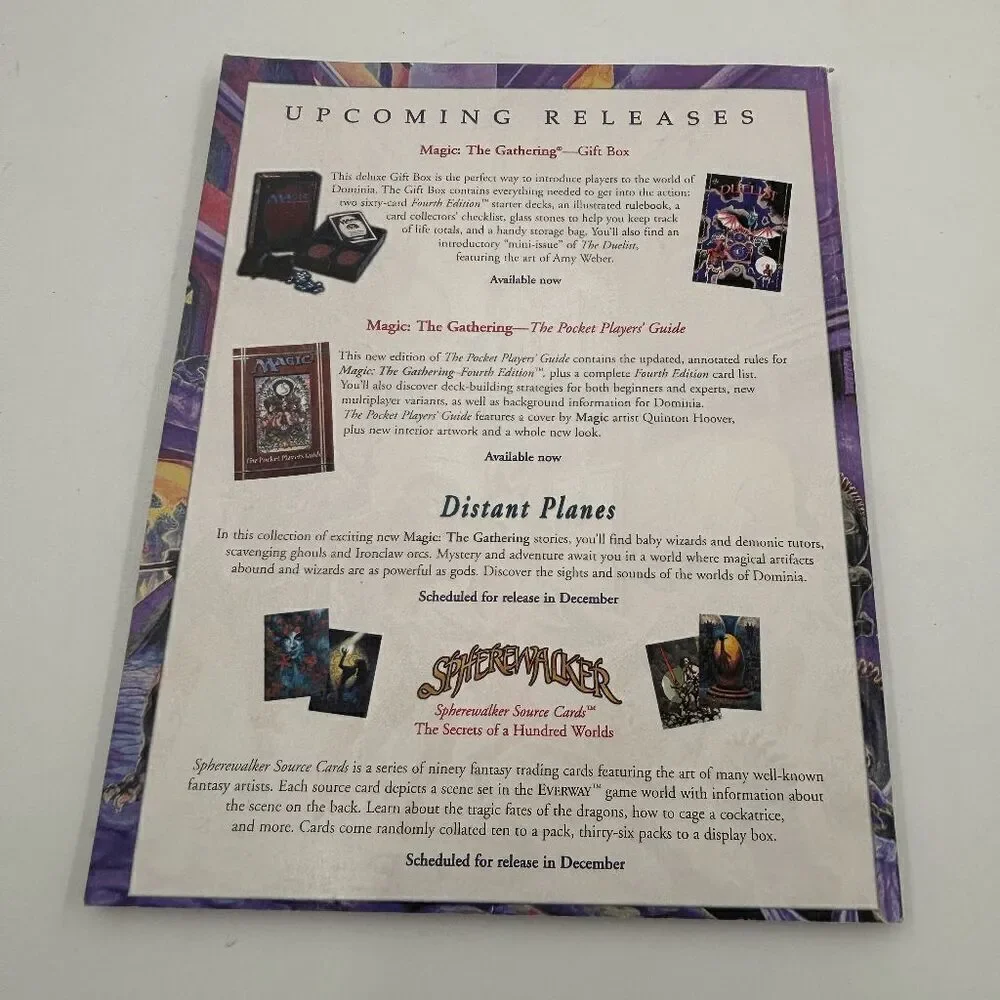 The‎ Duelist - Issue 8 (December 1995) Includes Heather Hudson Art Poster